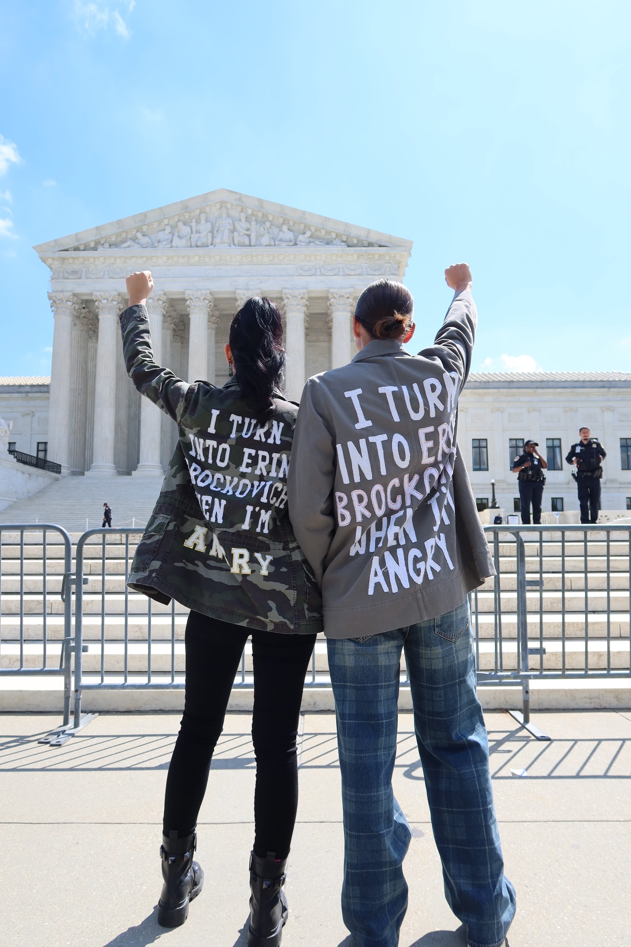 Protesting against chemical companies outside the Supreme Court